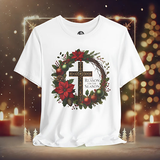 Reason For The Season V1 | Christmas Family Matching T-Shirt  (Toddler to Adult Sizes, White, Red, Green)